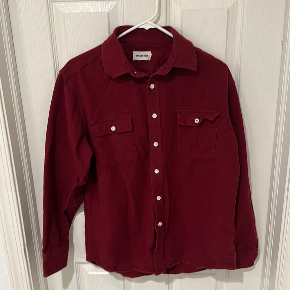 Taylor Stitch red shirt 42
